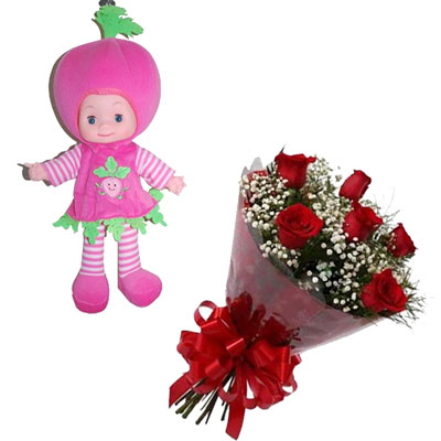 "FRUIT SOFT DOLL BST 10217, Flower Bunch - Click here to View more details about this Product